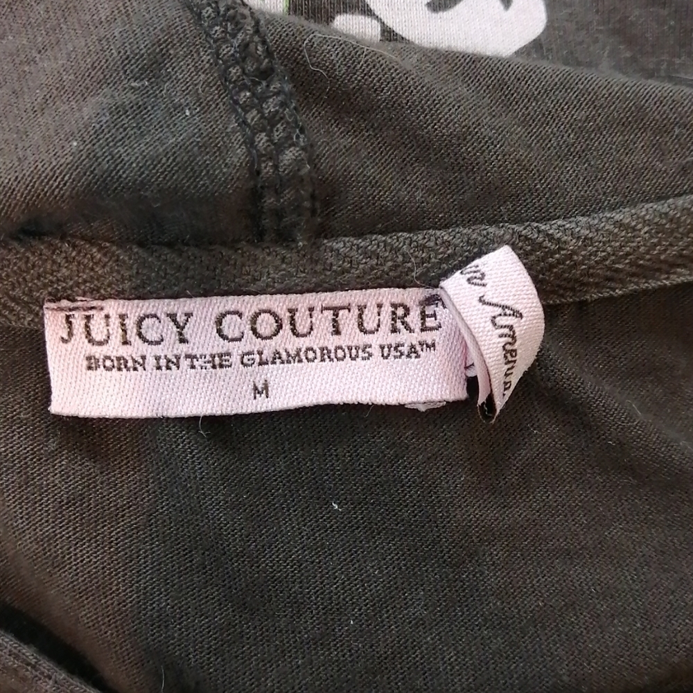Juicy Couture Brown Long Sleeve Cotton Hoodie With Logo Medium - Picture 7 of 13